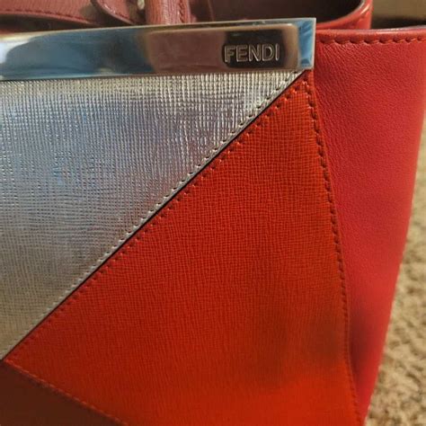 fendi 2jours black silver|Authentic Fendi 2jours Crossbody Handbag, Black Patent .